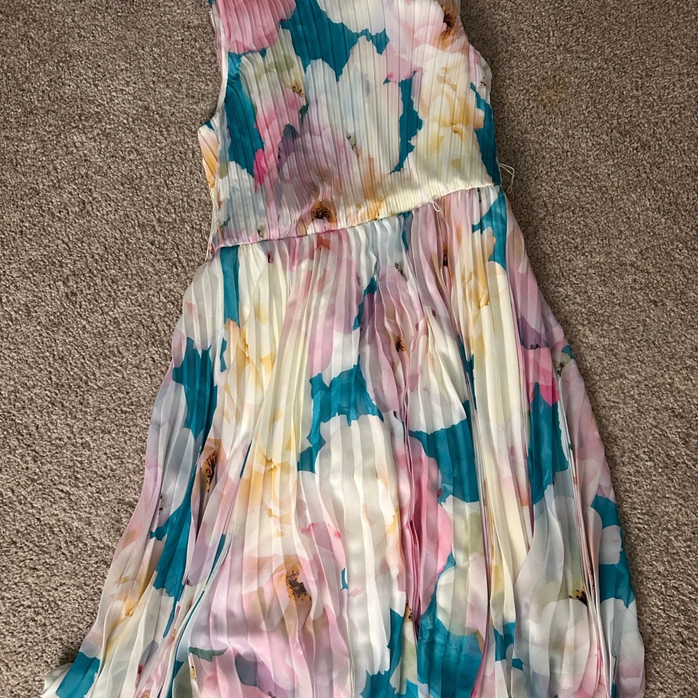 Calvin Klein White Draped Fabric